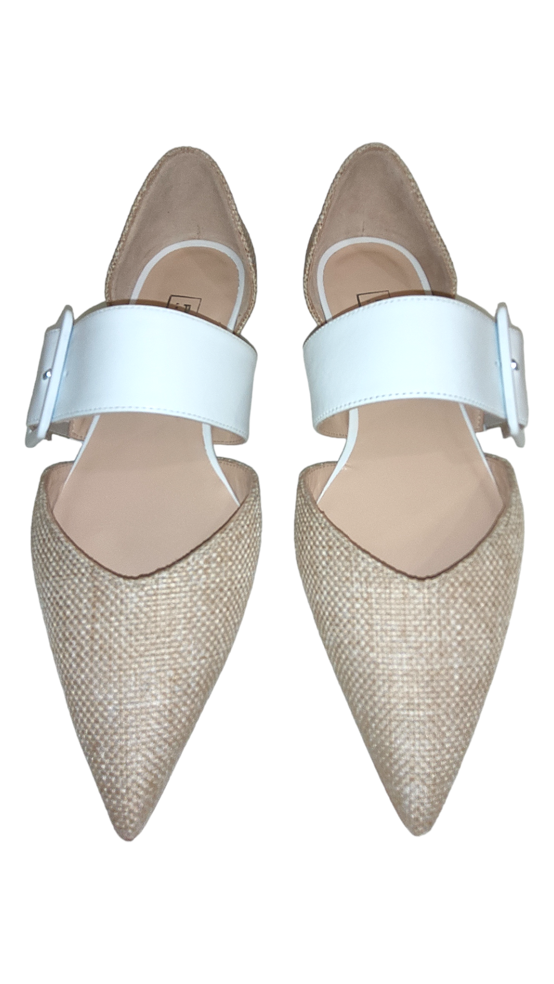 Beige leather pumps.Coming back soon!!!