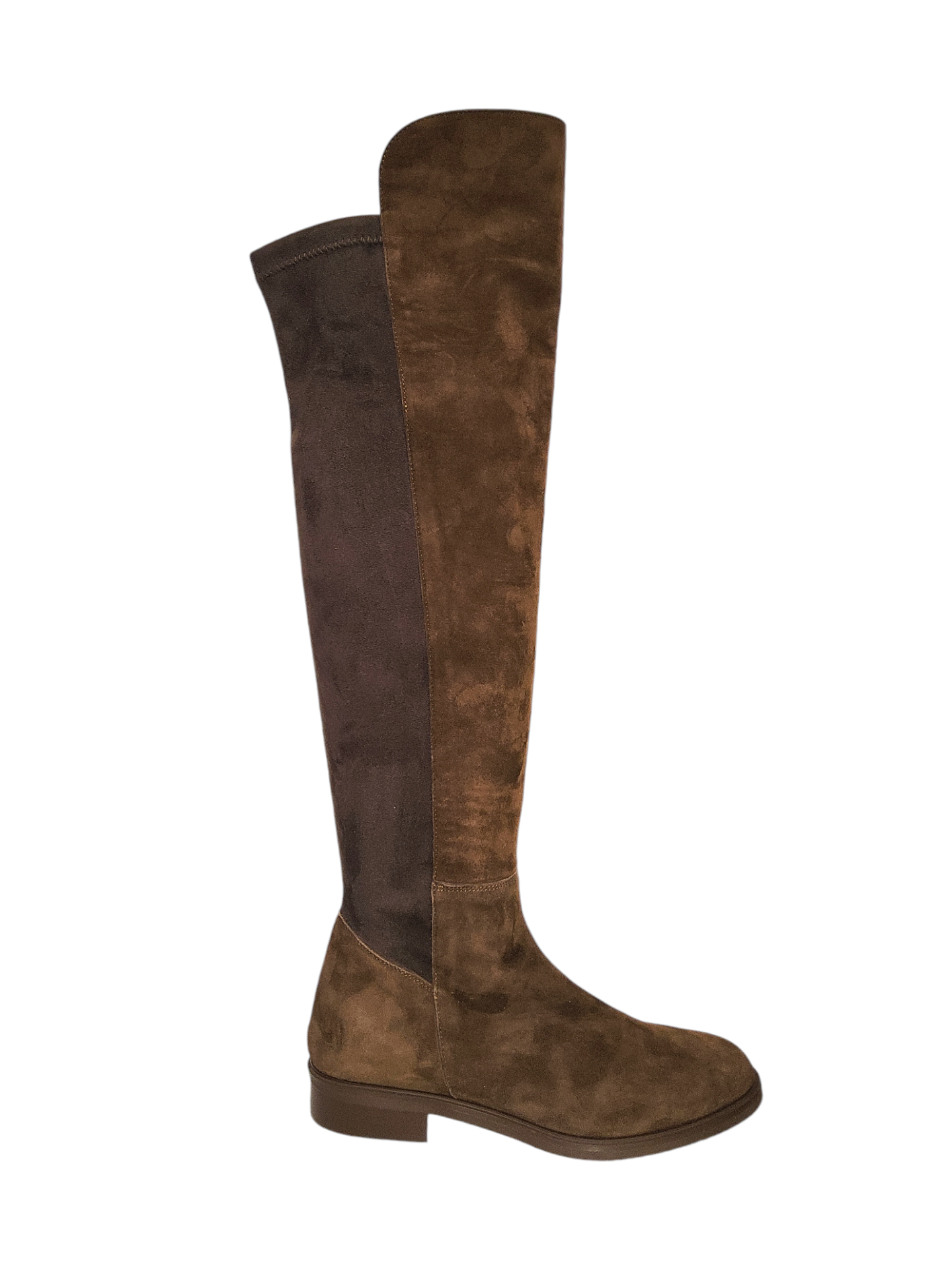 Brown suede leather over-the knee boots – Premoli