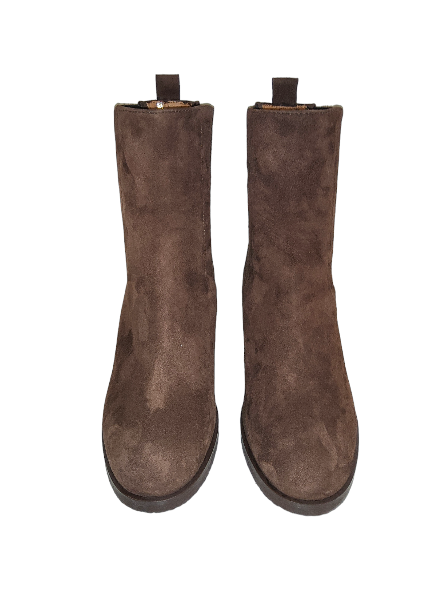 Brown suede leather Chelsea boots
