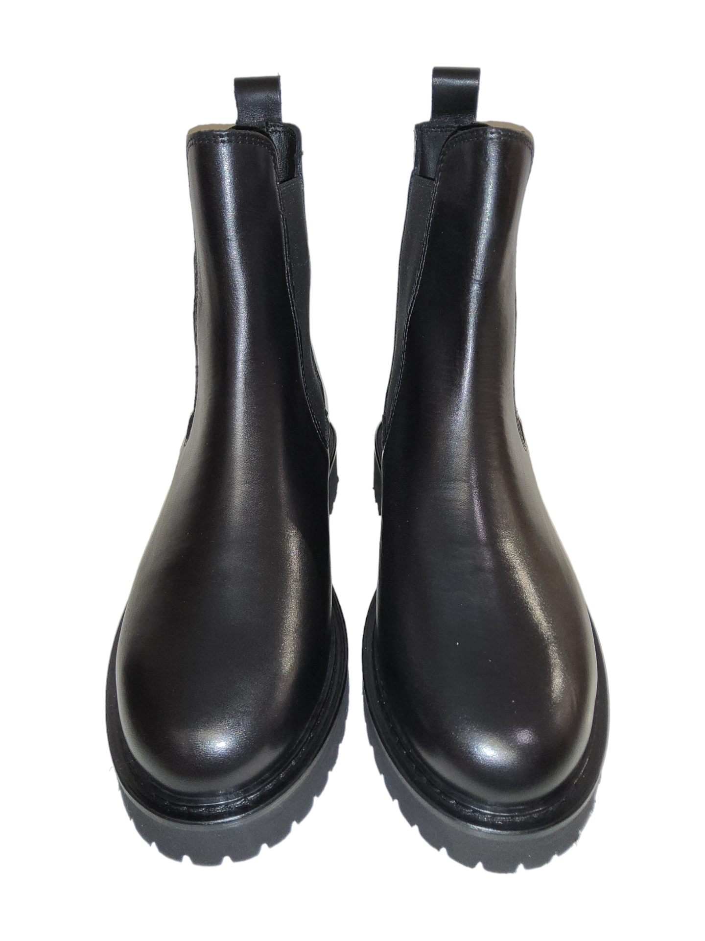 Black leather Chelsea boot