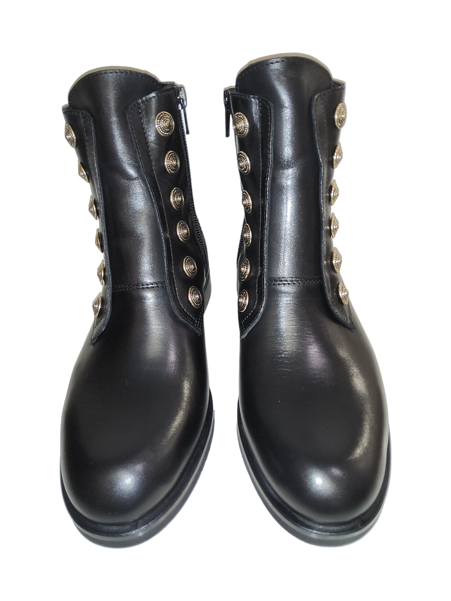 Black leather boot