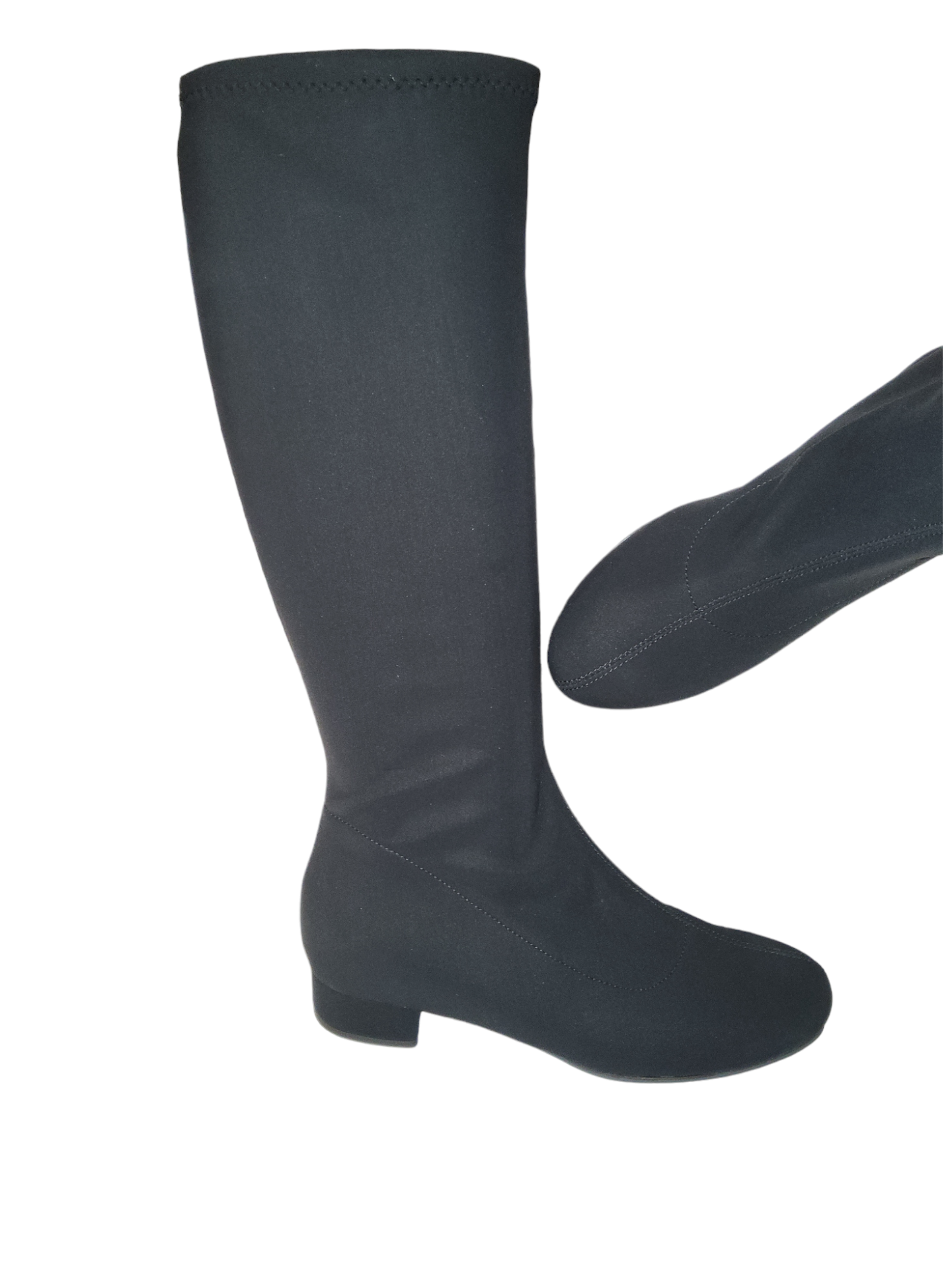 Black knee high boots