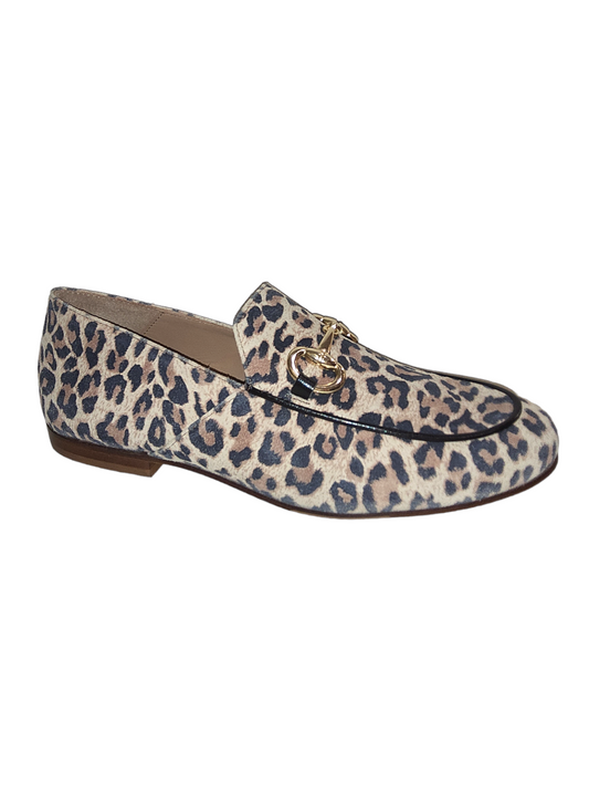 Leopard print loafers