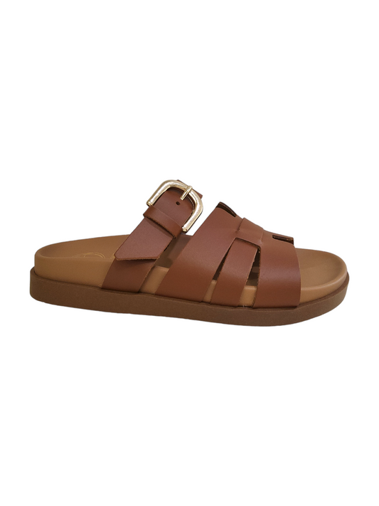 Tan leather sandals