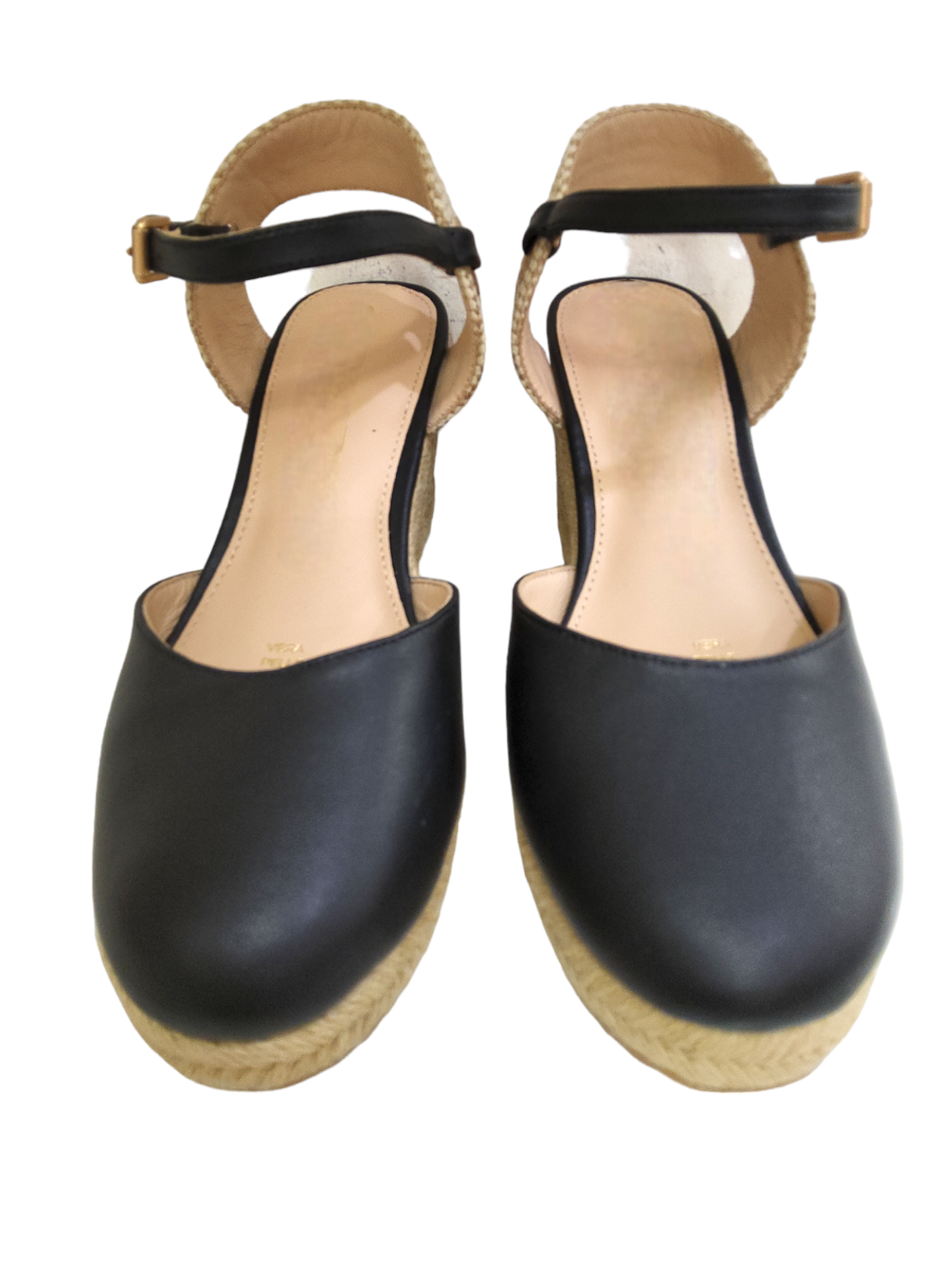 Black leather sandals