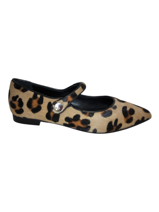 Leopard print leather Mary Jane pumps.Coming back soon!!!!