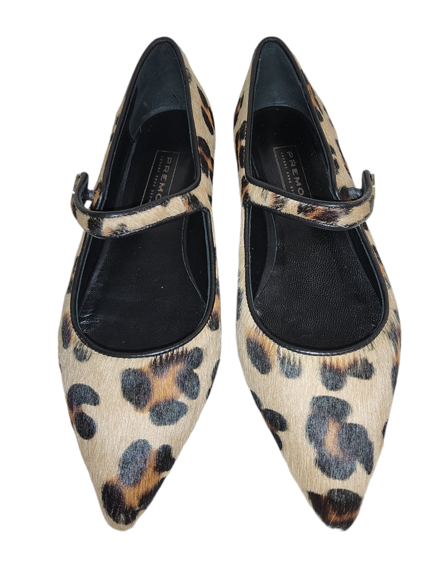 Leopard print leather Mary Jane pumps