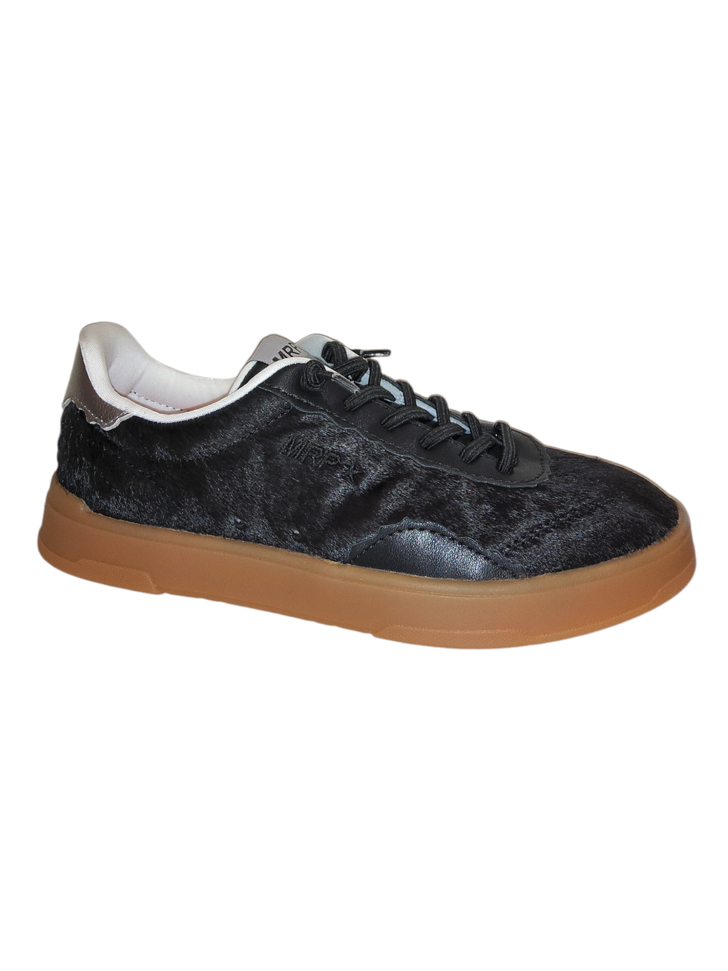 Black pony skin imitation sneakers