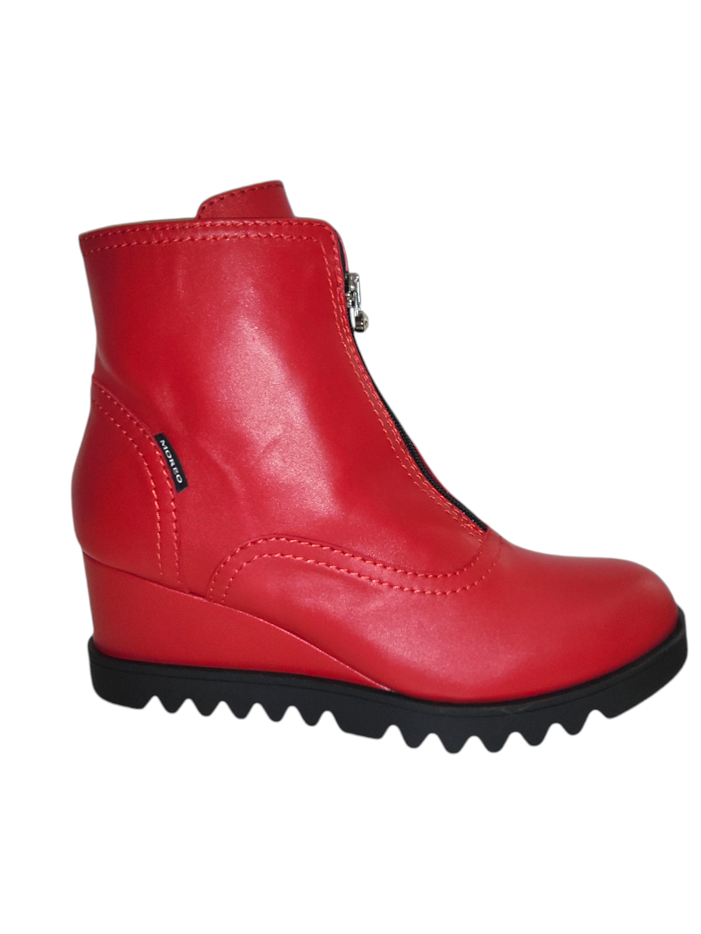 M.Moreo red platform boots