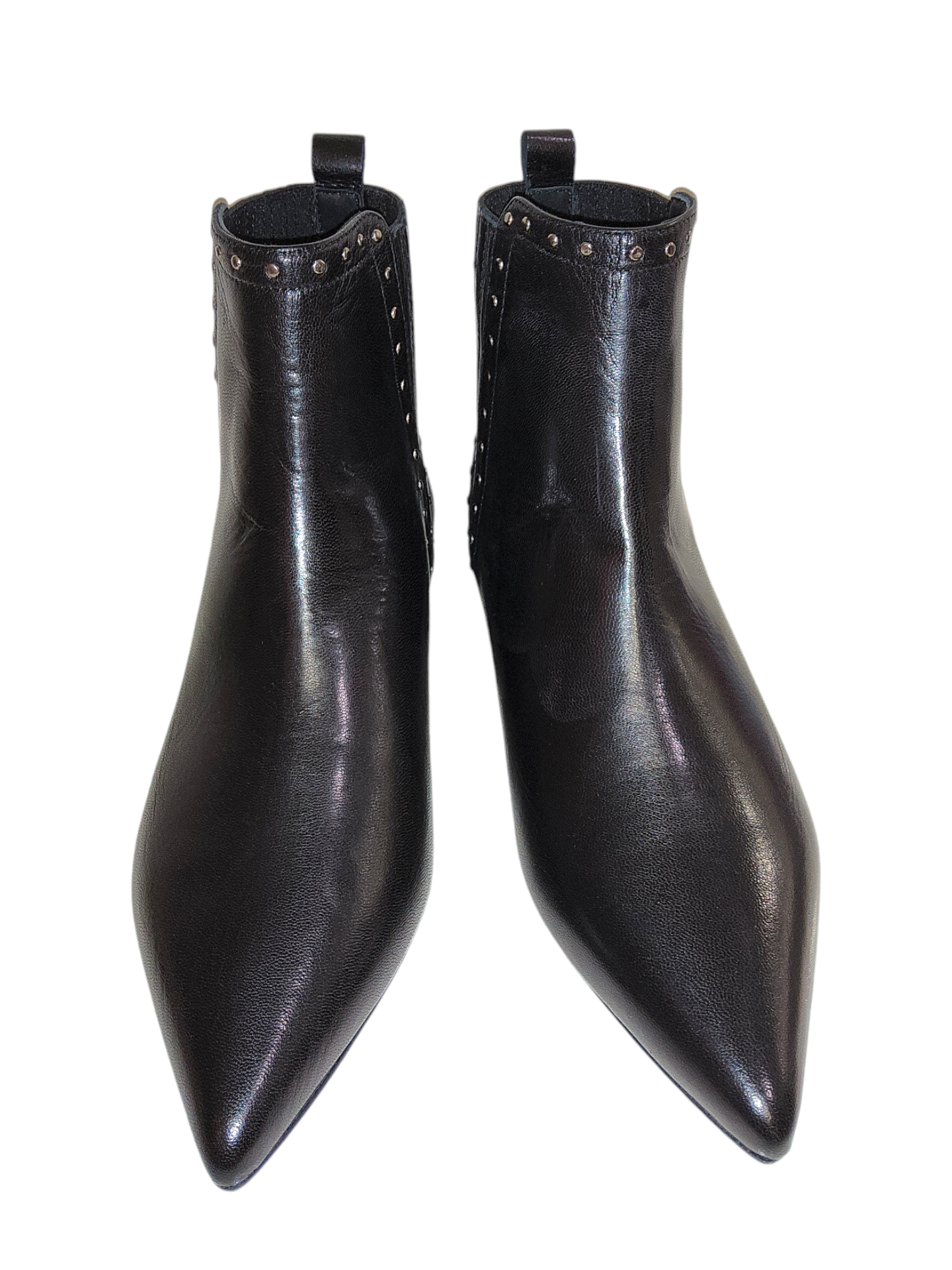 Black leather Chelsea boots