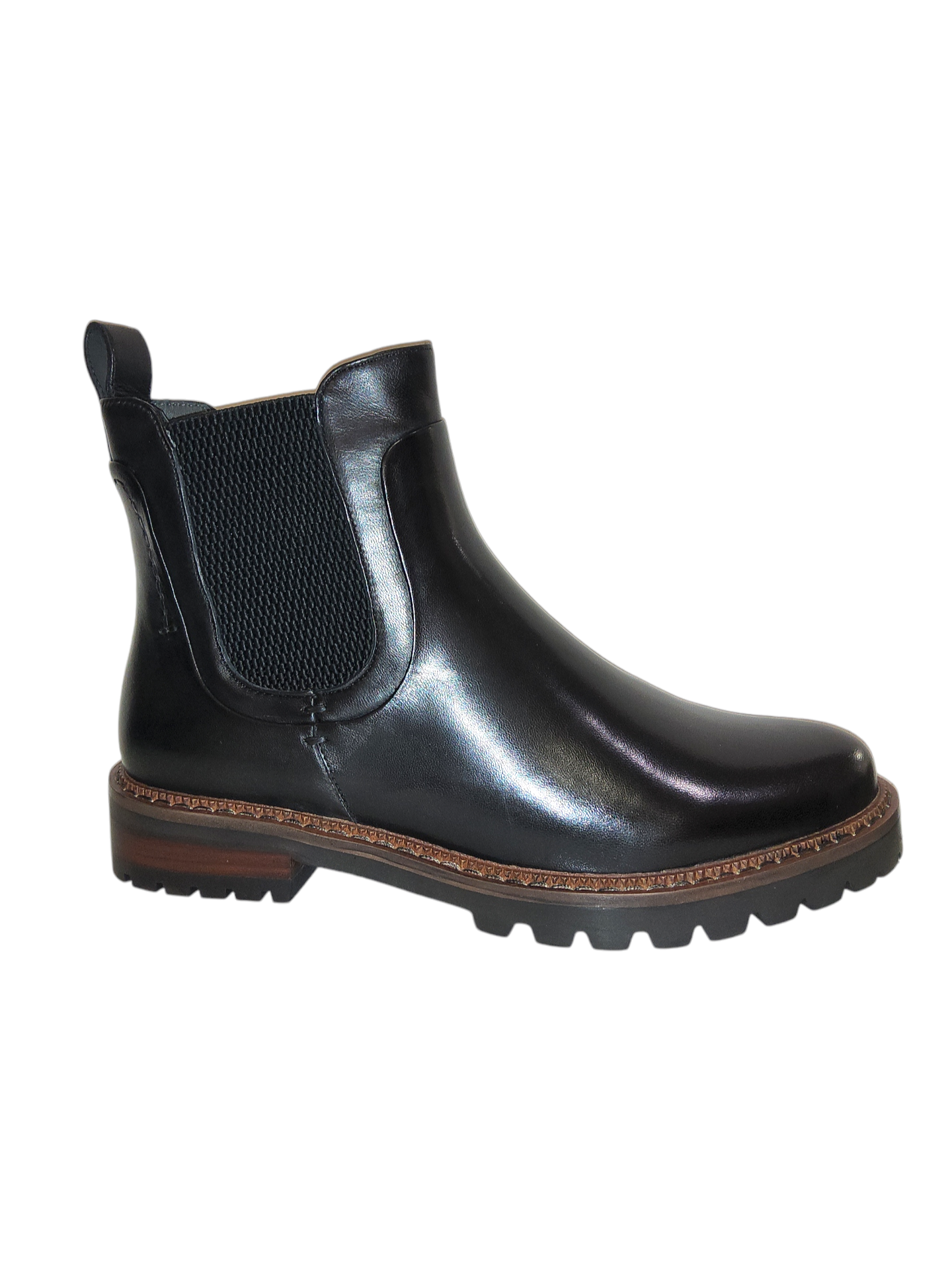 Black  leather Chelsea boots