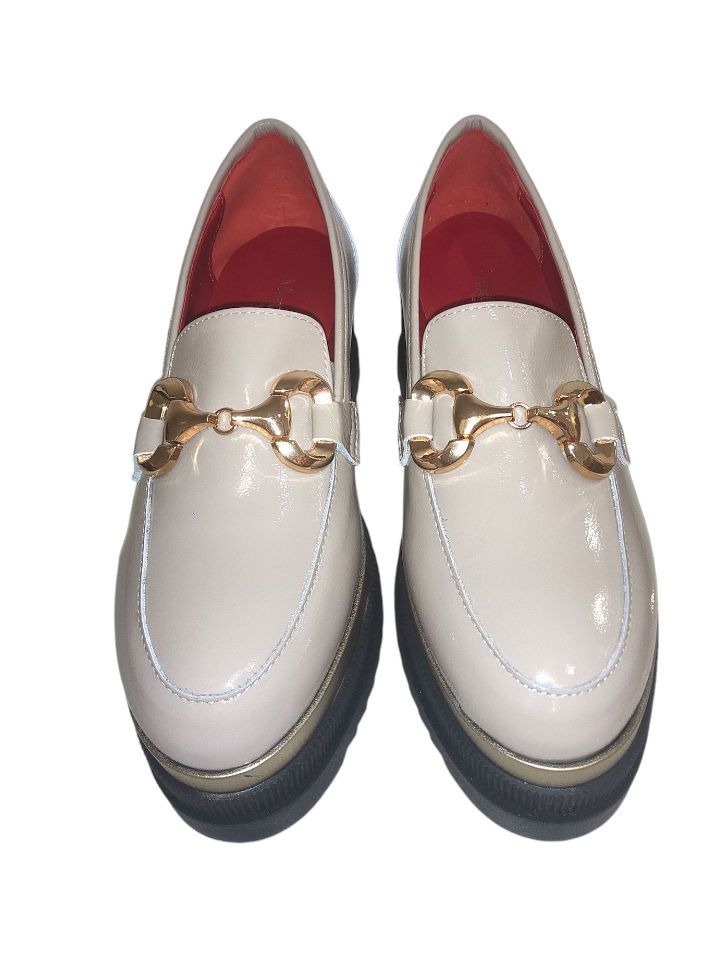 M.Moreo beige platform loafer