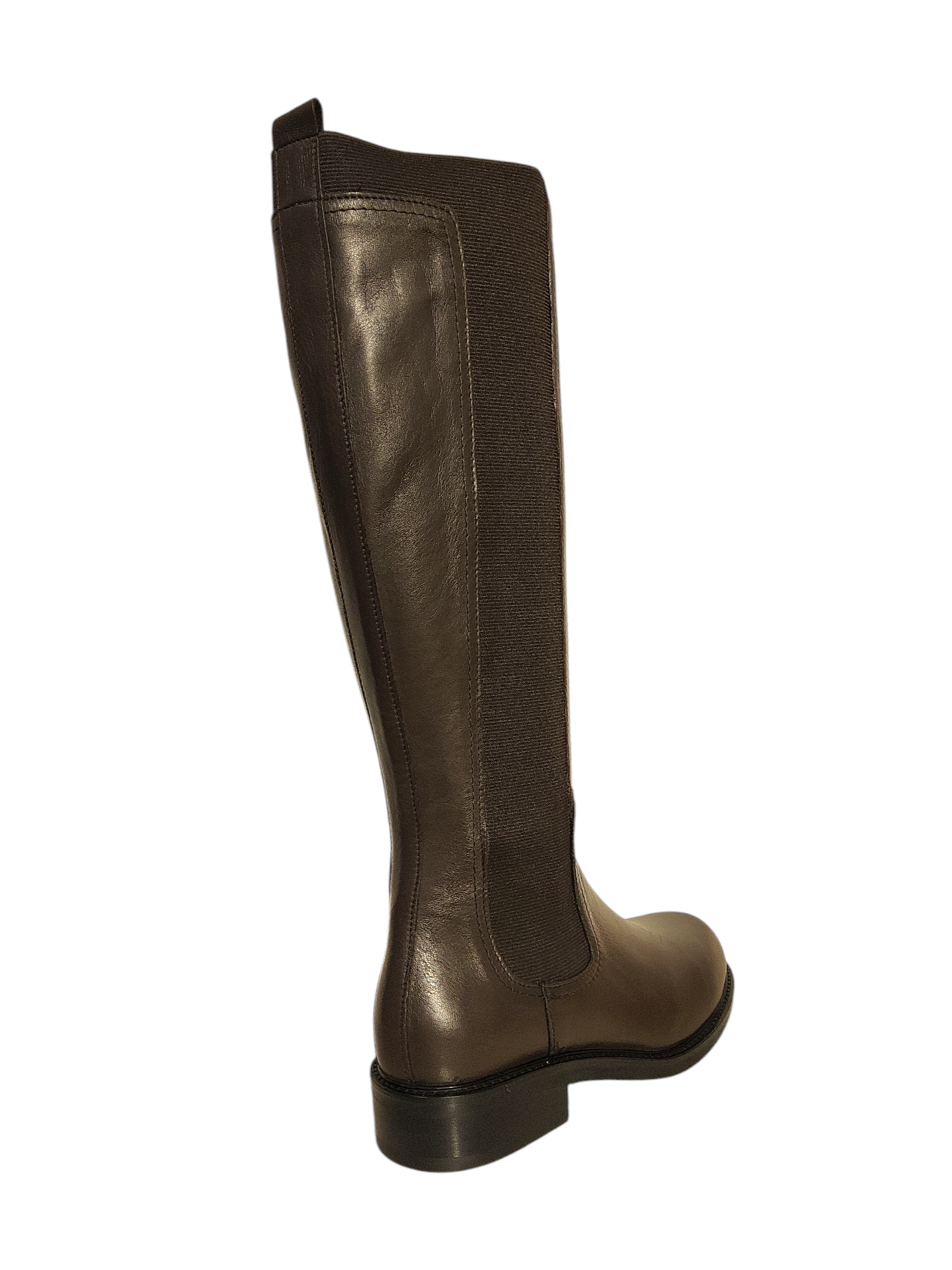 Chocolate Brown leather knee high boots