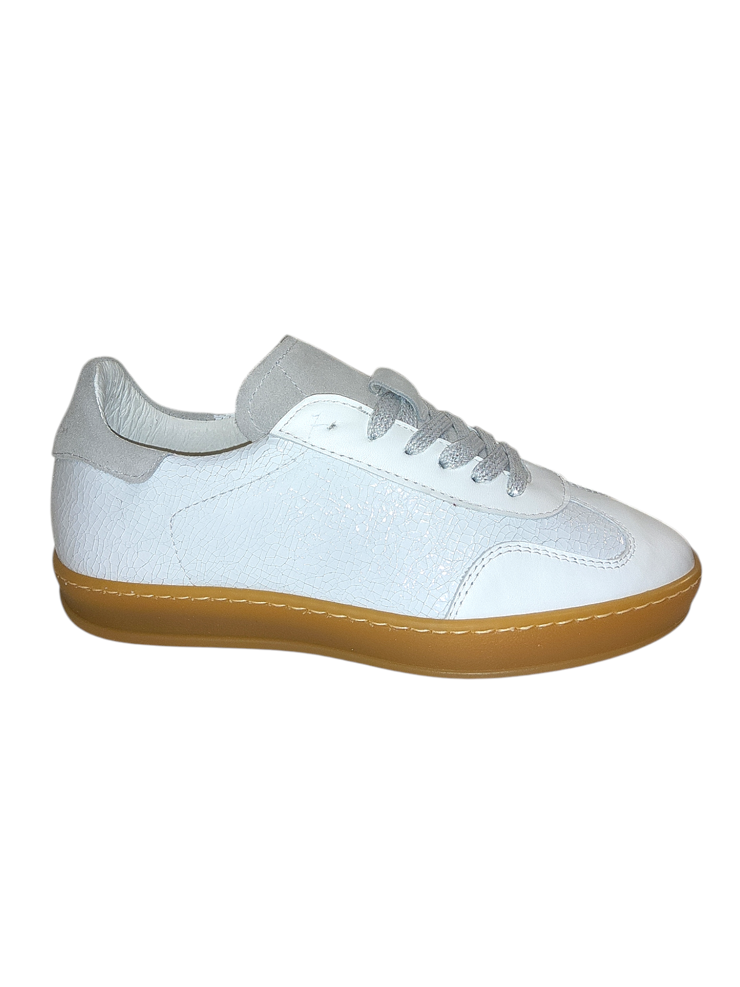 White leather sneakers