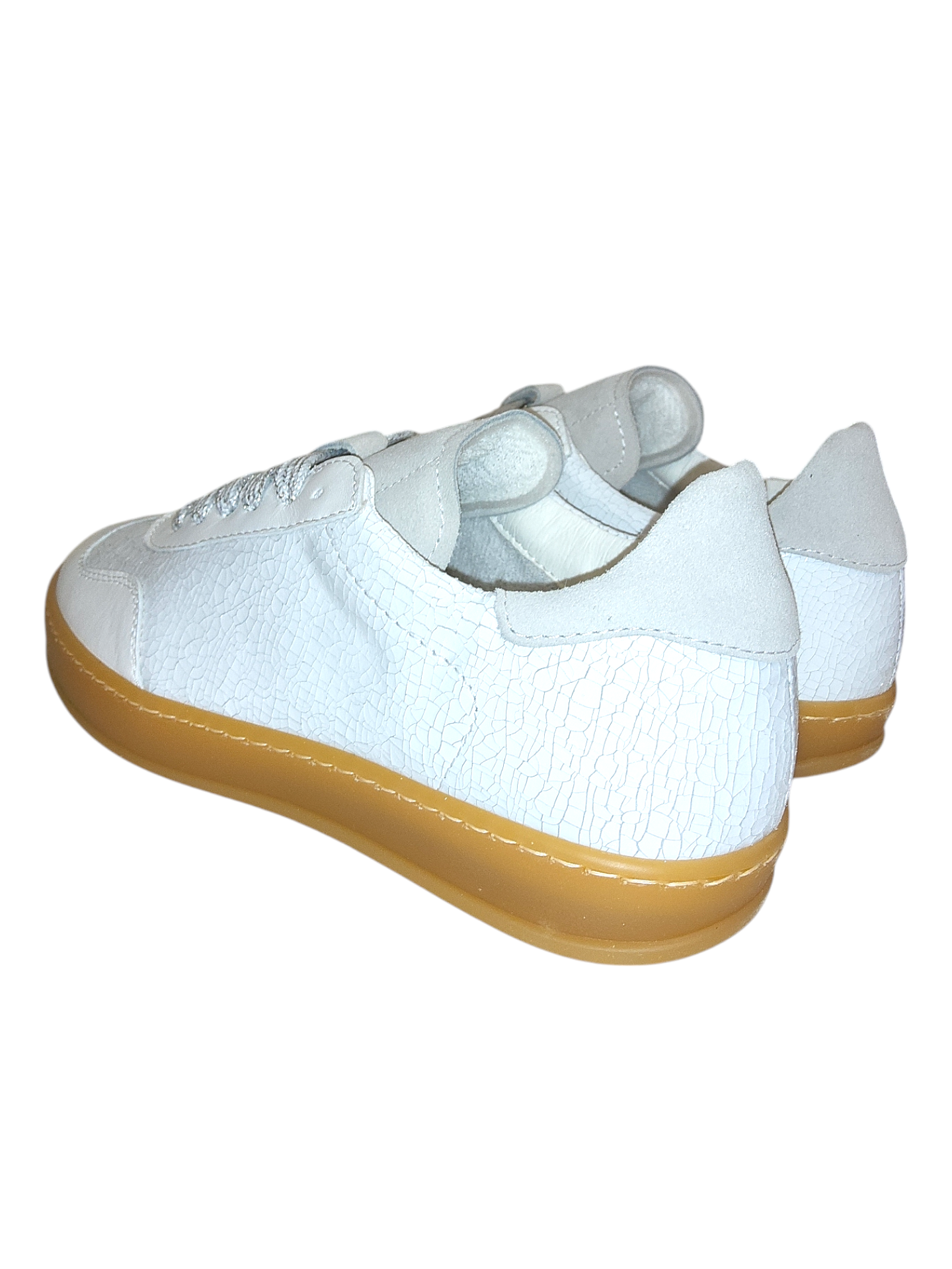 White leather sneakers