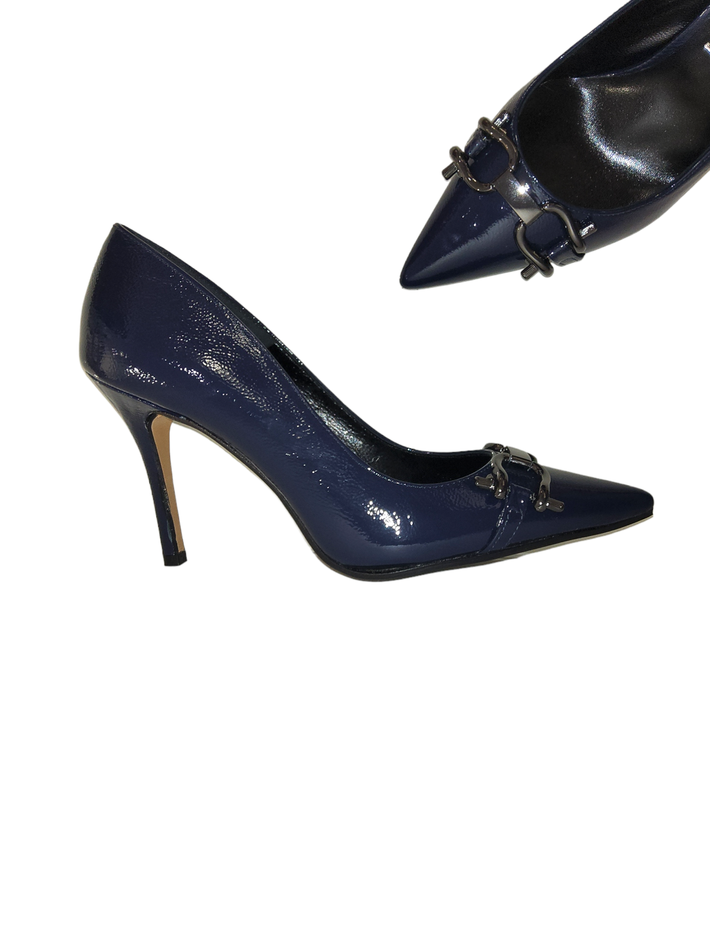 Blue court shoe