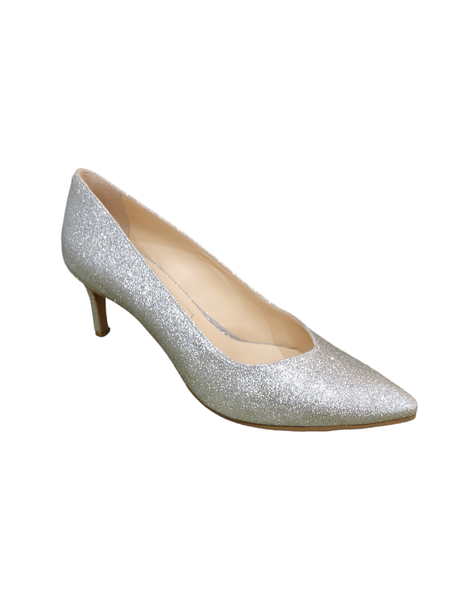 Silver Sparkle leather shoe